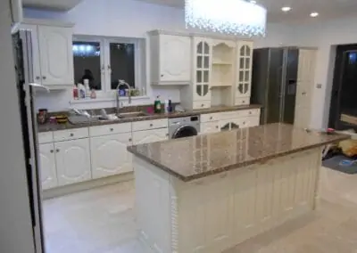 The Kitchen Painter Cheam white cabinets