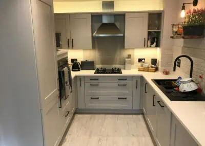 the kitchen painter modern kitchen with grey cupboards after